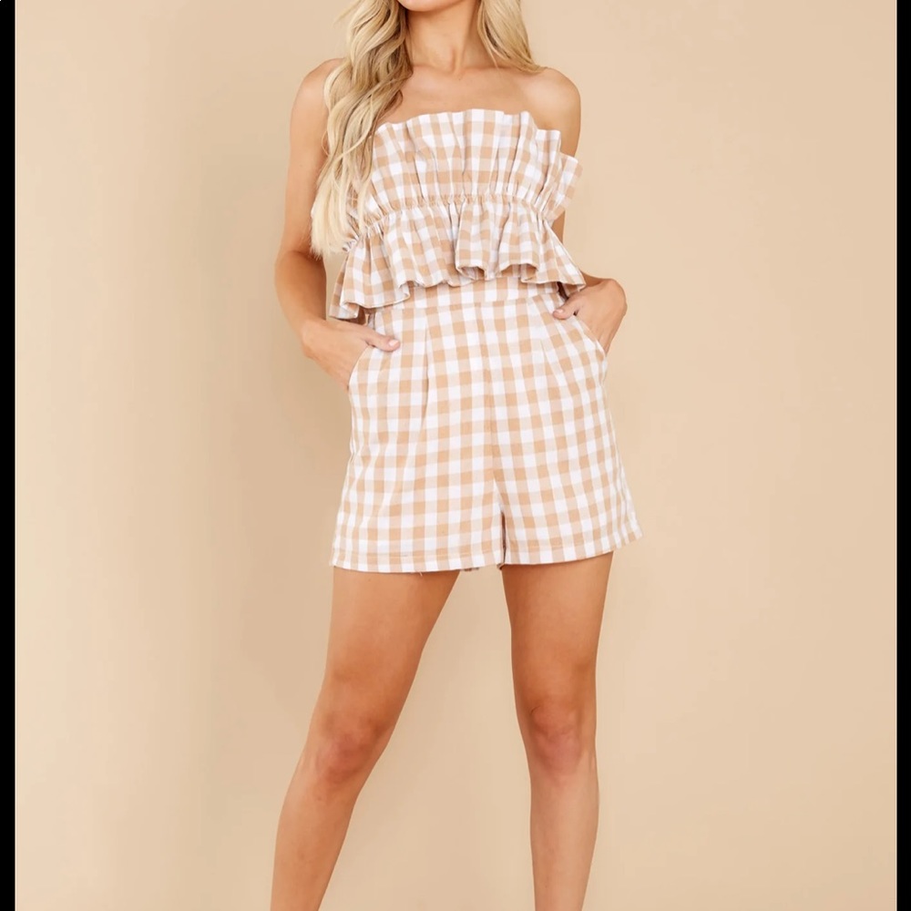 Gingham Romper
